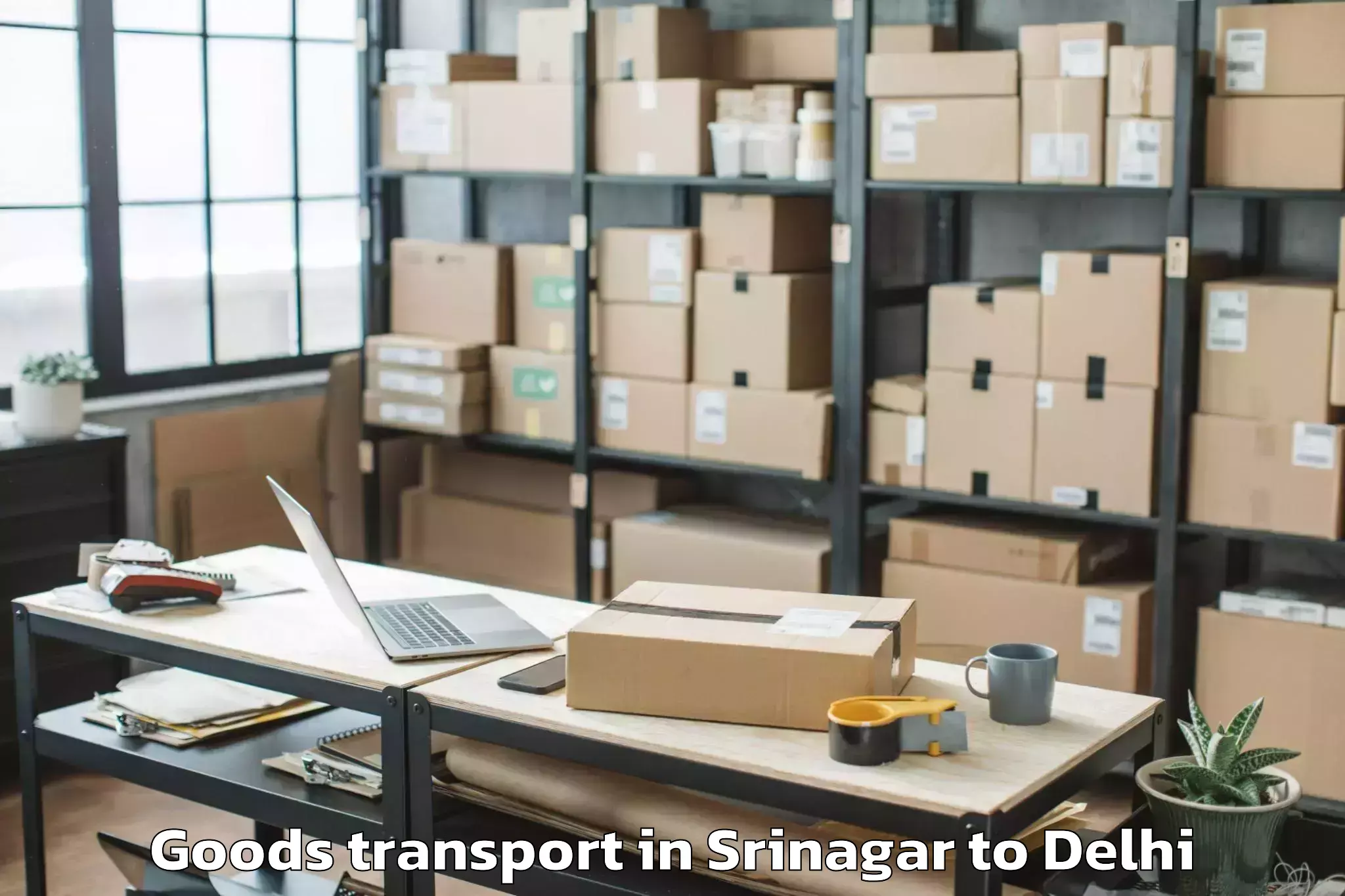 Get Srinagar to Pitampura Goods Transport